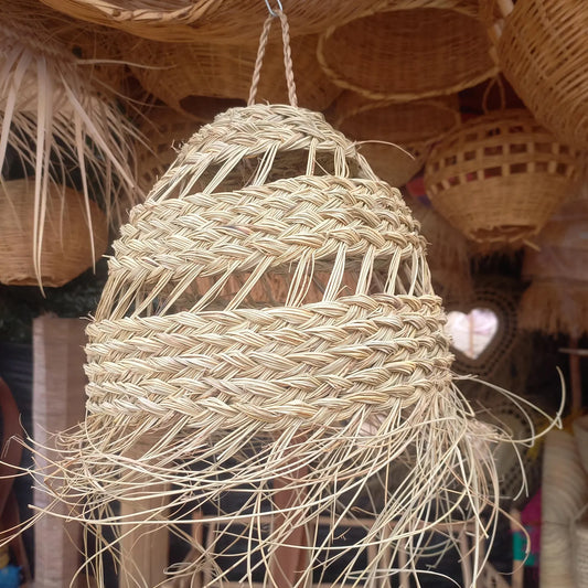 Straw Ball Pendant Light