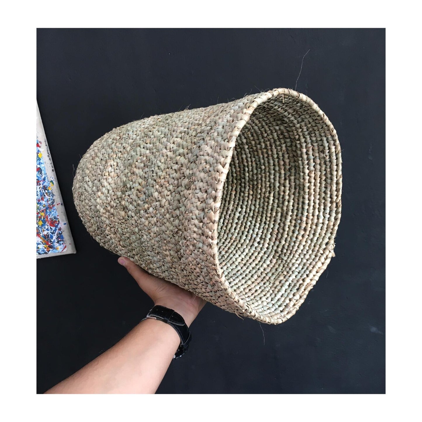 straw pendent light
